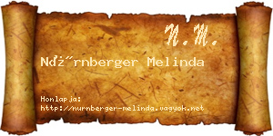 Nürnberger Melinda névjegykártya